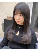 韓国レイヤー/韓国風/ボブ/髪質改善/黒髪/ブリーチなし〔池袋〕