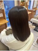 チェリーブラウン／髪質改善／縮毛矯正／イルミナカラー／和光市