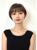 前髪ありショートヘア40代50代60代［＃渋谷駅＃韓国＃髪質改善］