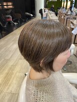 ヘアサロン ビビット 志紀店(VIVIT) ４０代50代のショートボブ　白髪ぼかしカラー