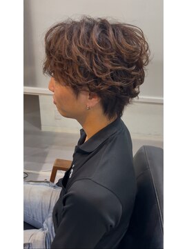ヘアデザイン ゴドバン(Hair Design Gdobant) フェザーショートフェザーパーマセンターパート2