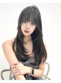 渋谷/渋谷駅/学割U24/前髪カット/顔周りカット/インナーカラー