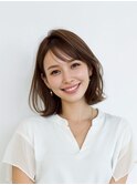 レイヤーカット/イメチェン/外ハネボブ/美髪/ワイドバング/髪型