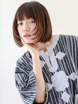 ヘアサロン ガリカ 表参道(hair salon Gallica)&nbsp;やわらかい丸みと抜け感で魅せるナチュラルワンカールボブ