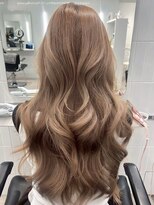 オニキス(ONYX)&nbsp;A104ダブルカラーケアブリーチ韓国ヘアー透明感ベージュロング