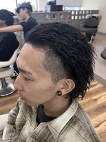 スウェル 稲毛店(Swell)&nbsp;サーフカール/フェザーパーマ/ブルーブラック/稲毛駅/眉毛