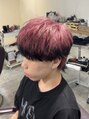 アンジェ(ange)&nbsp;ピンク×ブラックのエンドカラーブリーチカラーも得意です