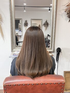 ヘアメイク アンフィ(amphi) ナチュラルな仕上がり【酸性縮毛矯正】ロングヘア..~**.