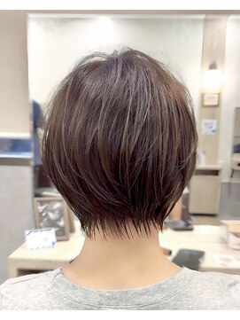 アームズヘアー arms hair 30代40代50代/大人ショートボブ/白髪ぼかし/髪質改善（塩谷）