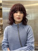 ウルフパーマ/ウルフカット/パーマ/暖色カラー/