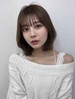 サンドイエナ 横浜店(sand yena)&nbsp;ボブディオリーブベージュ髪質改善縮毛矯正フェイスレイヤー