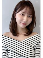 ケアアンドデザイン 今里本店(care&design fulfill)&nbsp;【ショコラブラウン】【内巻きミディアム】20代30代40代50代
