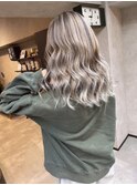 バレイヤージュ、ハイライト、レイヤーカット、ダブルカラー