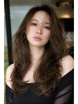シオン(shion)&nbsp;顔周りレイヤー暗めカラーロングフェイスフレーミング_F21023