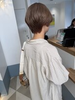 ローネス 銀座(LONESS)&nbsp;ミルクティーベージュブリーチカラーマッシュショートハイトーン