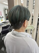 ミーツ 山内店(mits) オリーブカラー×ハイライト