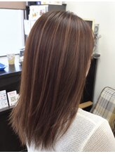 ヘアーズクレッセント(CRESCENT)&nbsp;オレンジブラウン＋ハイライト
