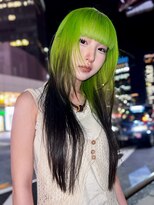 アルバム 銀座(ALBUM GINZA)&nbsp;レイヤーロングデザインカラーブリーチ_F2226
