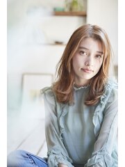 [aRietta2017春夏スタイル]ツヤ髪ストレート/シフォンベージュ