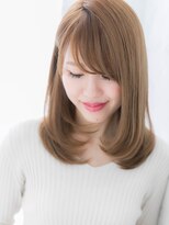 ローレン(LOREN)&nbsp;＊LOREN＊柔らか美肌ハニーベージュイルミナカラーセミディ