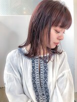 アコロン 吉祥寺(acoron.)&nbsp;小顔バング×チェリーカラー×ハイライトカラー×イルミナ２
