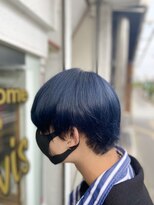 ラビス クローバー(Lovis clover)&nbsp;ネイビーブルー×マッシュ/ダブルカラー/エクステ