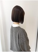 切りっぱなしボブ　縮毛矯正　【メルティカラー似合わせカット】