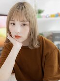 【macaron】フェザーバング☆オシャレハイトーンカラーa
