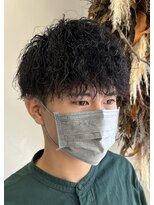 ネクストフォーヘアー(NEXT for hair)&nbsp;ツイスト スパイラル 刈り上げ マッシュ ツーブロ 黒髪 パーマ