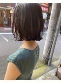 こなれミディ　縮毛矯正　大人可愛い　くびれボブ