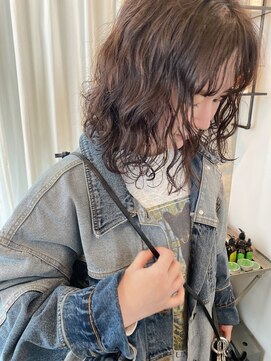 ボンド 三軒茶屋(Bond) おしゃれダークカラー×ふわふわパーマ【三軒茶屋】