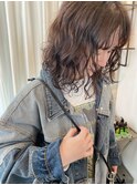 おしゃれダークカラー×ふわふわパーマ【三軒茶屋】
