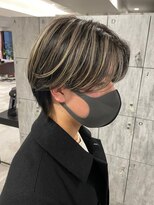 キャパ セントラル 天神 大名店(CAPA central)&nbsp;メンズハイライト×センターパート