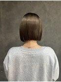 切りっぱなしボブ