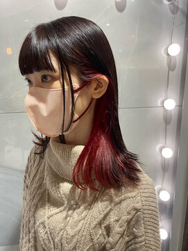 リガナッツ 池袋店(Riganuts) レッドインナーカラー