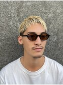 【LUDLOW BLUNT】金髪クロップヘア ベリーショートバーバーヘア