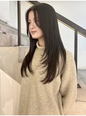 ロングレイヤー 前髪なし 顔まわりカット 吉祥寺 学割U24 宮坂