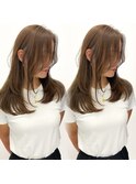 小顔レイヤーカットミディアムレイヤーレイヤーロング【日本橋】
