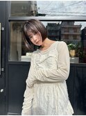 ボブ×クリームベージュ