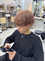 アリープパロット(ALEAP parrot)&nbsp;韓国風/フェザーパーマ/弱めスパイラル/ハイトーンモカベージュ