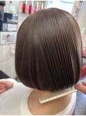 髪質改善　プレミアムカラー　艶ボブ@田代8/12