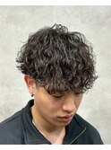波巻きパーマ