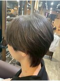 ビジネス◎柔らかマッシュショート/ブラウン/メンズカット