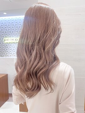 ピークアブー アヴェダ ギンザシックス(PEEK-A-BOO AVEDA GINZASIX) ピンクベージュ　柔らかヘア　ピンクブラウン　銀座