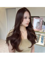 ラヴィ(Lavie)&nbsp;ミディアムレイヤーハッシュカットオリーブグレーココアベージュ