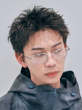 フィフス(fifth) 黒髪ショート短髪スパイキーショートツイストスパイラルパーマ