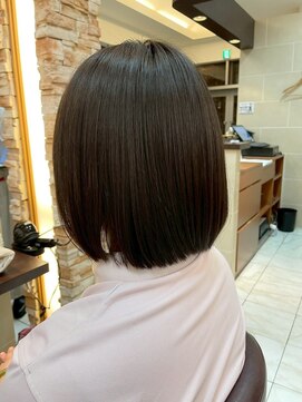 髪質改善/顔周りレイヤーカット/グレージュ[千葉/千葉駅]