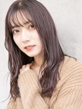 シロ(SiLO) 抜け感シアー前髪メラベンダーカシスカラー