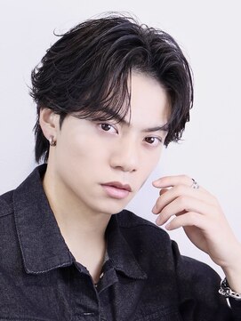 フェザーパーマ 毛流れ 刈り上げなし