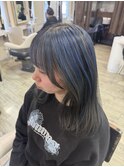 アンブレラカラーコバルトブルーグレーデザインカラー